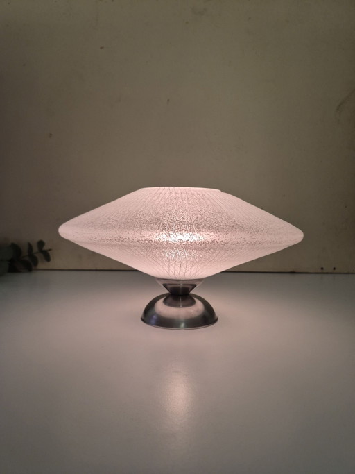 Vintage UFO tafellamp. Jaren 70 Space Age stijl.