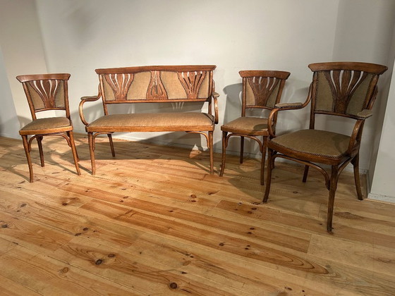 Image 1 of Conjunto de salón Josef & Jacob Kohn Art Nouveau Viena