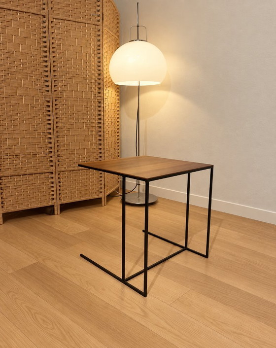 COMO NUEVO Minotti Mesa auxiliar Walnut + GARANTÍA, Mesas auxiliares, Madera, Metal, Marrón, Minimalisme (foto 3 de 7)