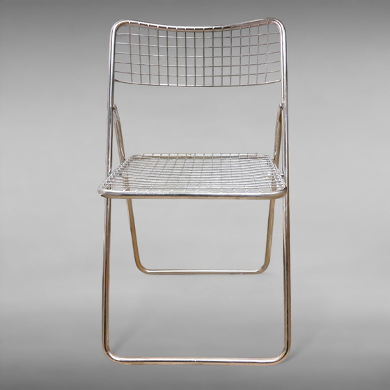 Image 1 of Ted Net Chrome Folding Chair Design Niels Gammelgaard For IKEA