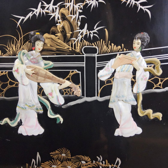 Image 1 of Vetrinetta cinese d'epoca / vetrinetta asiatica / cineseria / vetrinetta orientale / vetrinetta / vetrinetta bohémien