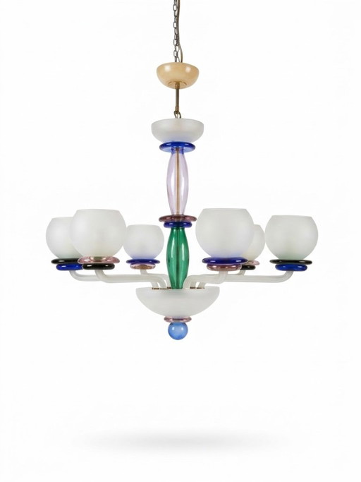 Italienischer Murano Glas Kronleuchter, 1960er Jahre