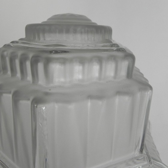 Image 1 of Plafonnier Art Déco, modèle gratte-ciel, Muller Frères par Francis Hubert, années 1930