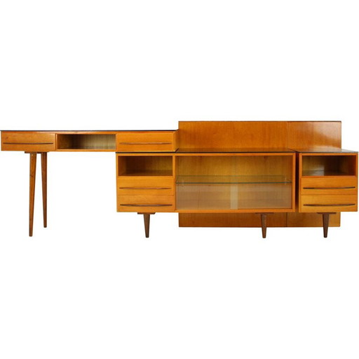 Modulare Anrichte aus lackiertem Holz von Mojmir Pozar für Up Zavody, Tschechoslowakei 1960