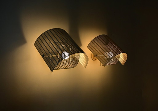 Shogun wandlampen van Mario Botta voor Artemide, jaren 80, set van 2