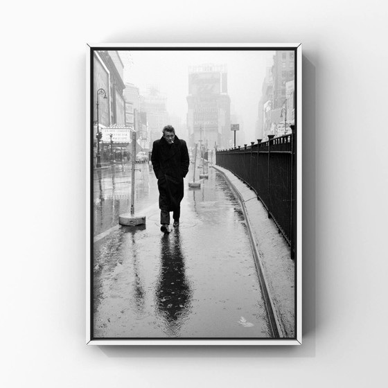 Image 1 of 1x Impresión artística: James Dean, Times Square, 1955