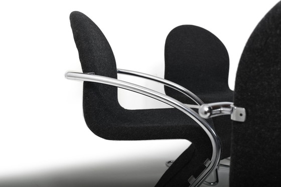 Image 1 of Verner Panton para Fritz Hansen 1973 Serie 1-2-3 Base de mariposa