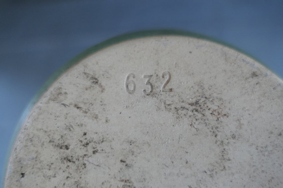 Image 1 of Vintage set of 3 heavy earthenware vases