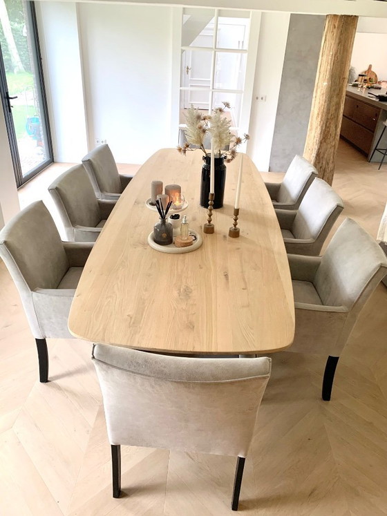 Image 1 of Set van 8 Pronto Wonen 'Avanza' eetkamerstoelen