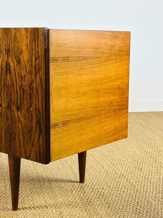 Image 1 of Scandinavian rosewood sideboard with tapered legs, 1960