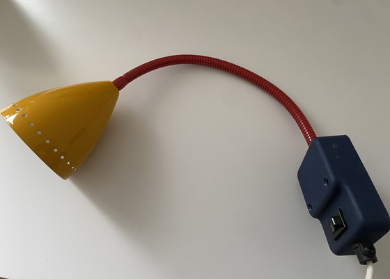 Image 1 of Vintage Happy Light - Model 54013 - Memphis Style - Dutch Design - Wall Lamp - 1980 -