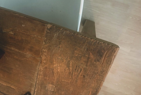 Rustikaler Holzesstisch, Esstische, Braun, Rustic (Foto 5 von 5)