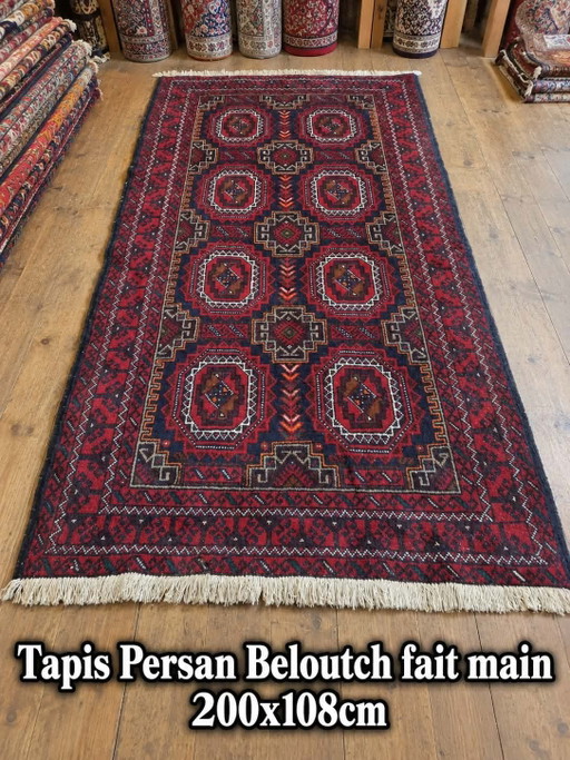 Tapis Persan Beloutch fait main 200×108cm