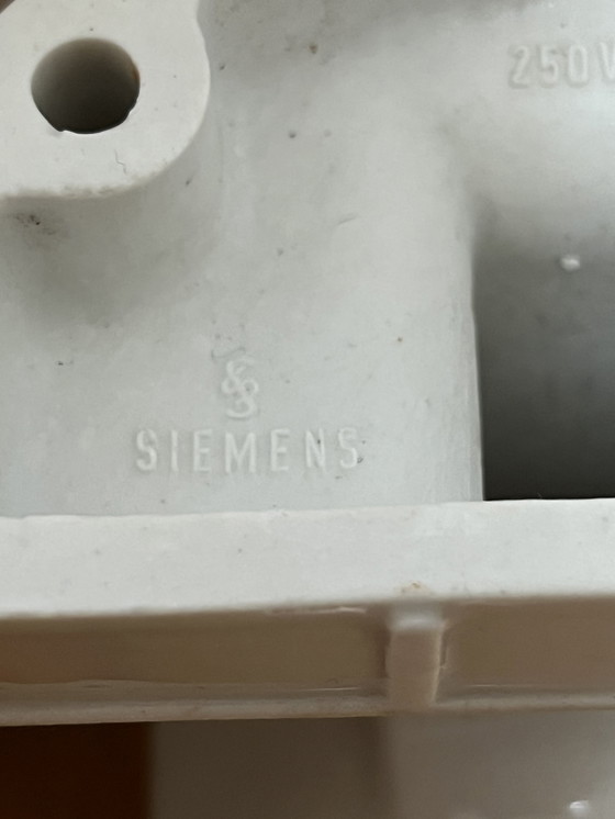 Image 1 of Lámpara de porcelana Bauhaus original de Siemens