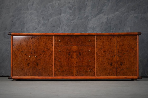 Image 1 of Buffet italien vintage en loupe d'orme, par Alberto Smania pour Studio Smania Interni, Italie, années 1960
