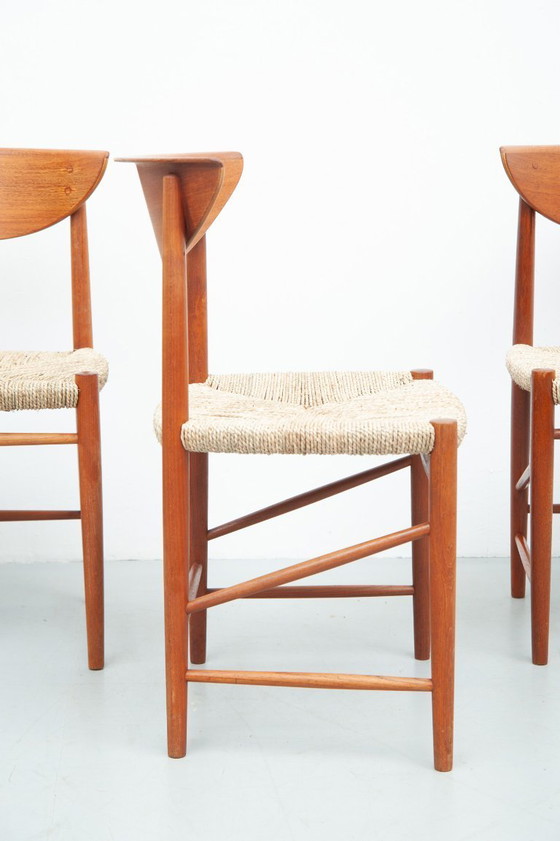 Image 1 of 4 sillas de comedor de teca de Peter Hvidt y Orla Mølgaard-Nielsen para Søborg Møbelfabrik (años 50)