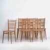Vintage style dining chairs (c.1950). Set of 6 pieces #2 – Wood, Metal (photo 8 of 15)