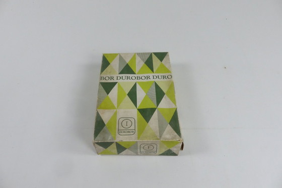 Image 1 of Set of 6 Durobor screen-printed glasses, circa 1950.