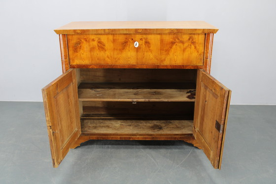 Image 1 of Mobile antico con zona scrittura, finitura noce, anni '30, Cecoslovacchia