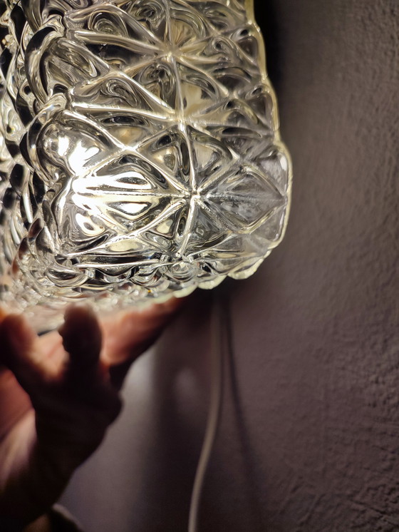 Image 1 of Vintage Guro 1970s Ceiling Lamp Ceiling light glass square