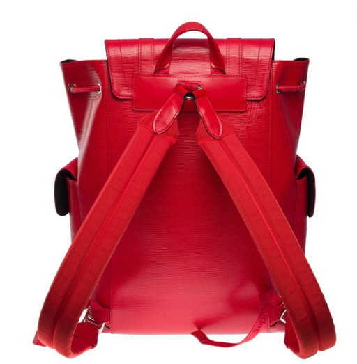 Borsa LOUIS VUITTON Christopher Zaino in pelle rossa - 101169