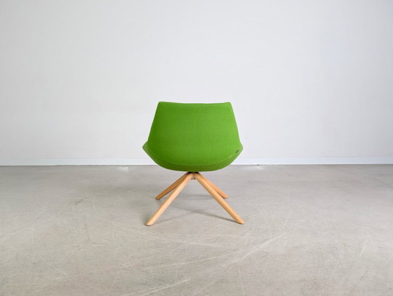 Image 1 of Set of 3 Inclass armchairs Pillet Dunas XL green office lounge chair