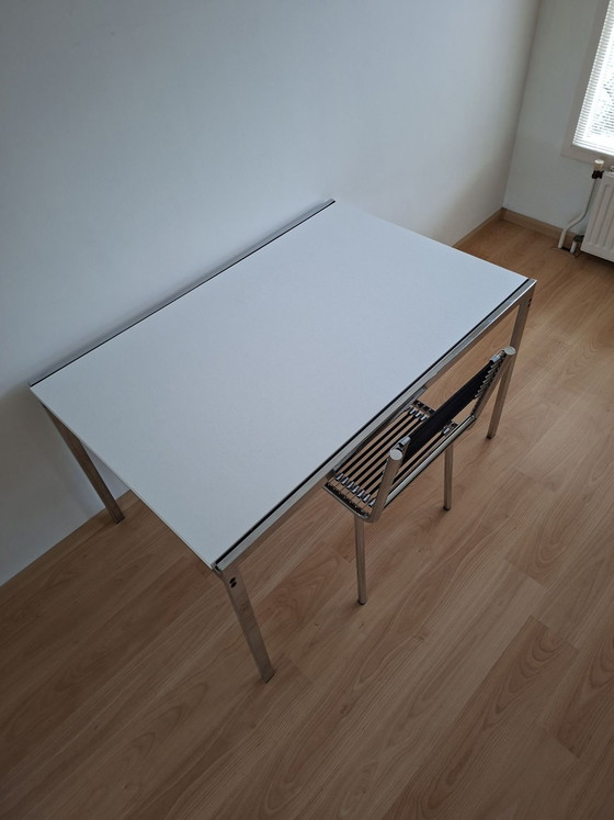 PASTOE TU30 Cees Braakman Tavolo da Pranzo Allungabile, Tavoli da pranzo, Metallo, Legno, Argentato (foto 10 di 12)