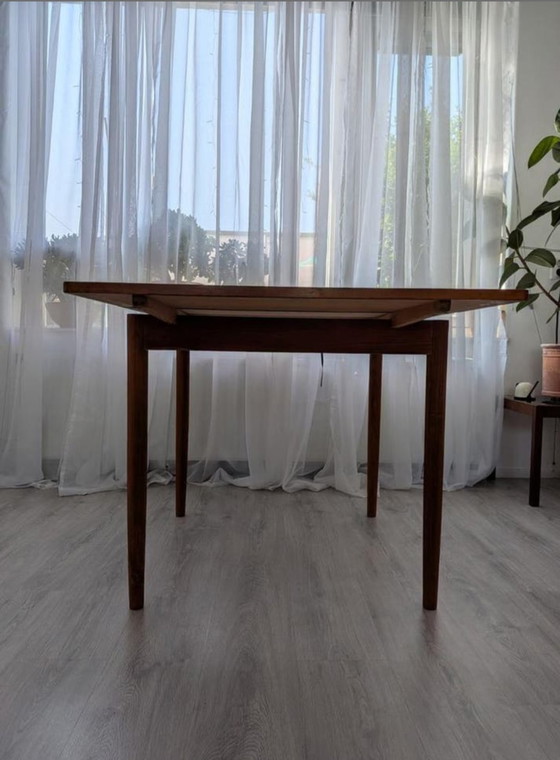 Image 1 of Mid-Century teak extendable dining table 60s