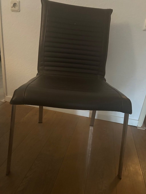 5x Design Leren Stoelen – eetkamerstoelen, Leather
