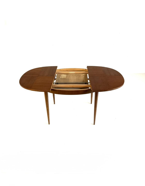 Image 1 of Vintage extendable teak dining table '60