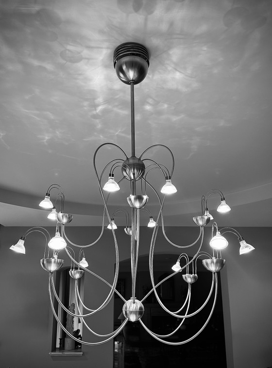 Lampadario sublime in acciaio inossidabile – Lampade a sospensione, Aluminium, Glass (photo 10 of 10)