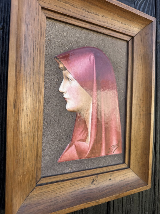 Fabiola Lava Enamel Painting by Borel, 1960s – Paintings & Drawings, Ceramic, Wood (photo 10 of 10)