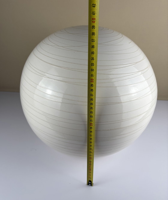 Image 1 of Ikea design large ceramic round floor spherical vase sand cream