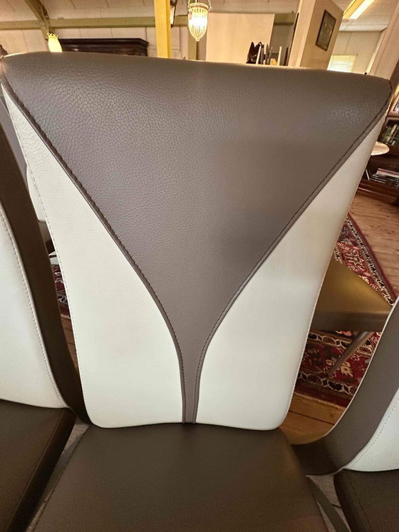 Image 1 of Luxueux ensemble de 6 chaises de salle à manger vintage Formenti