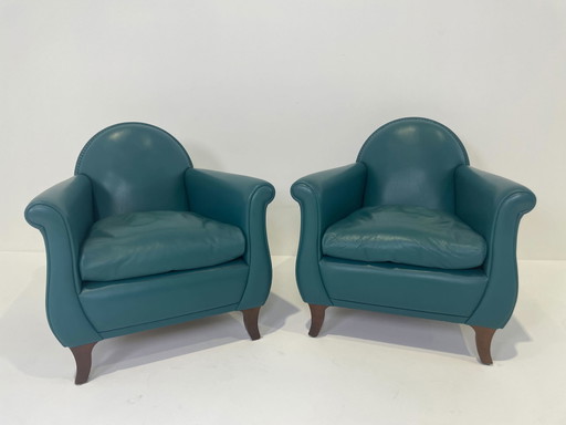 2x Poltrona Frau Lyra fauteuil
