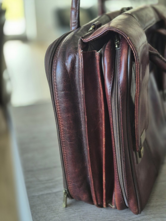 Image 1 of Sac pour ordinateur portable en cuir de perdrix