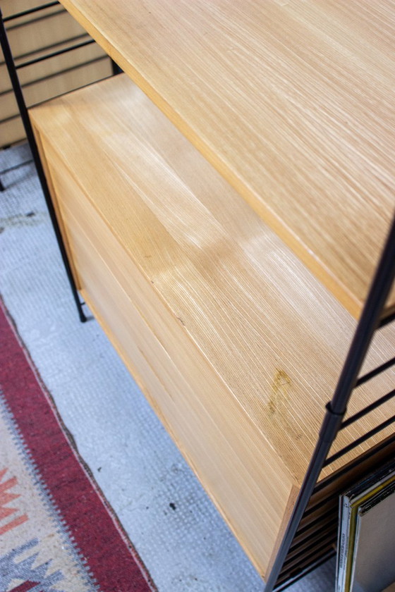 Image 1 of Vintage WHB String boekenkast, dressoir, kast, midden van de 20e eeuw