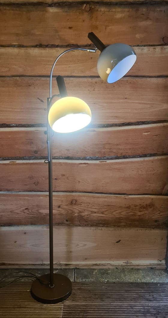 Image 1 of Lampada da terra di design vintage, ad arco, a fungo, Dijkstra Lamps