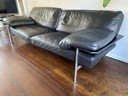 B&B Italia Diesis bank. Zwart leer