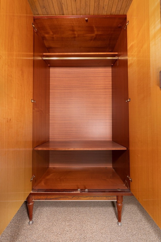 Image 1 of kast, Bed & Nachtkastjes, Vintage Mid-Century Slaapkamerset