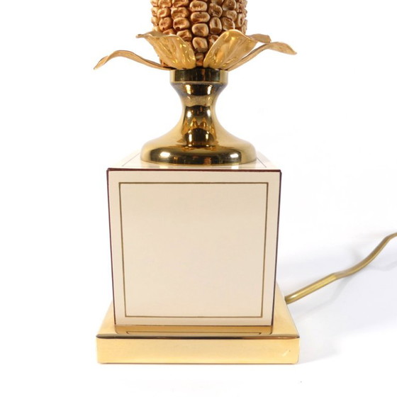 Vintage French Table lamp Le Dauphin "Maizieres" Hollywood Regency Style – Metal, Ceramic (photo 2 of 8)