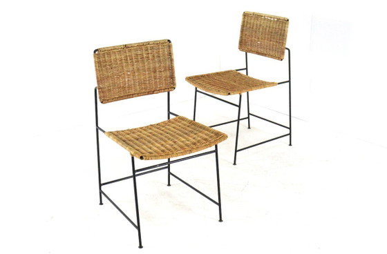 Maria Witzemann For Wilde Und Spieth SW88 Chair | 2 Pieces Available Vintage – Dining chairs, Metal, Wicker (photo 17 of 20)