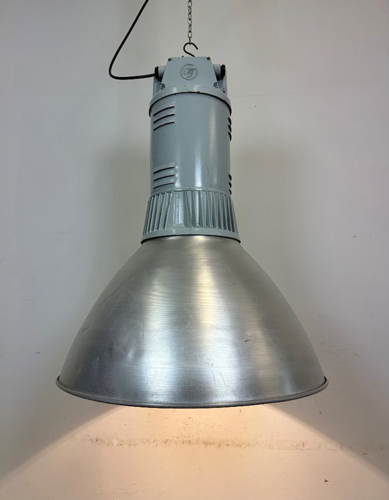 Image 1 of Large Industrial Aluminium Pendant Light from Elektrosvit, 1960s