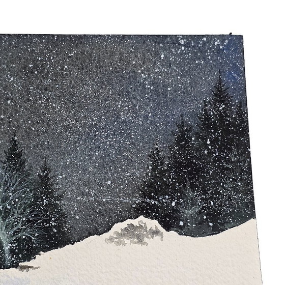 Image 1 of Olivier Dunrea gouache It's Snowing, from 2000