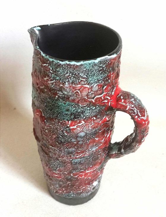 Image 1 of Vallauris Fettlava-Krug, Höhe 28,6 cm