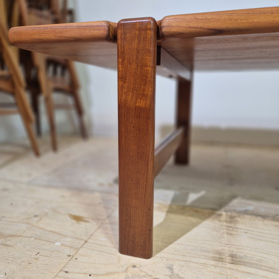 Image 1 of Niels Bach, table basse vintage danoise en teck restaurée