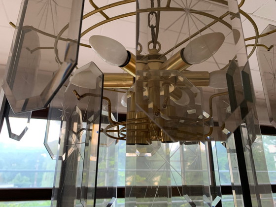Vintage Ceiling Light, 1960s – Chandeliers, Wood, Chrome (photo 3 of 8)