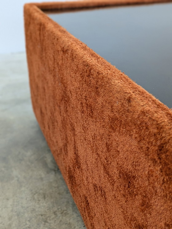 Image 1 of Tavolino da caffè con poggiapiedi coordinato - design italiano vintage