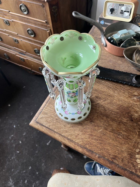 Image 1 of Victorian glass candlestick