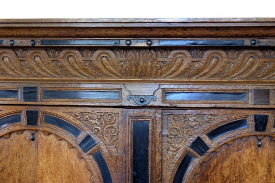 Image 1 of Hollandse 17de eeuwse Toogkast eikenhout